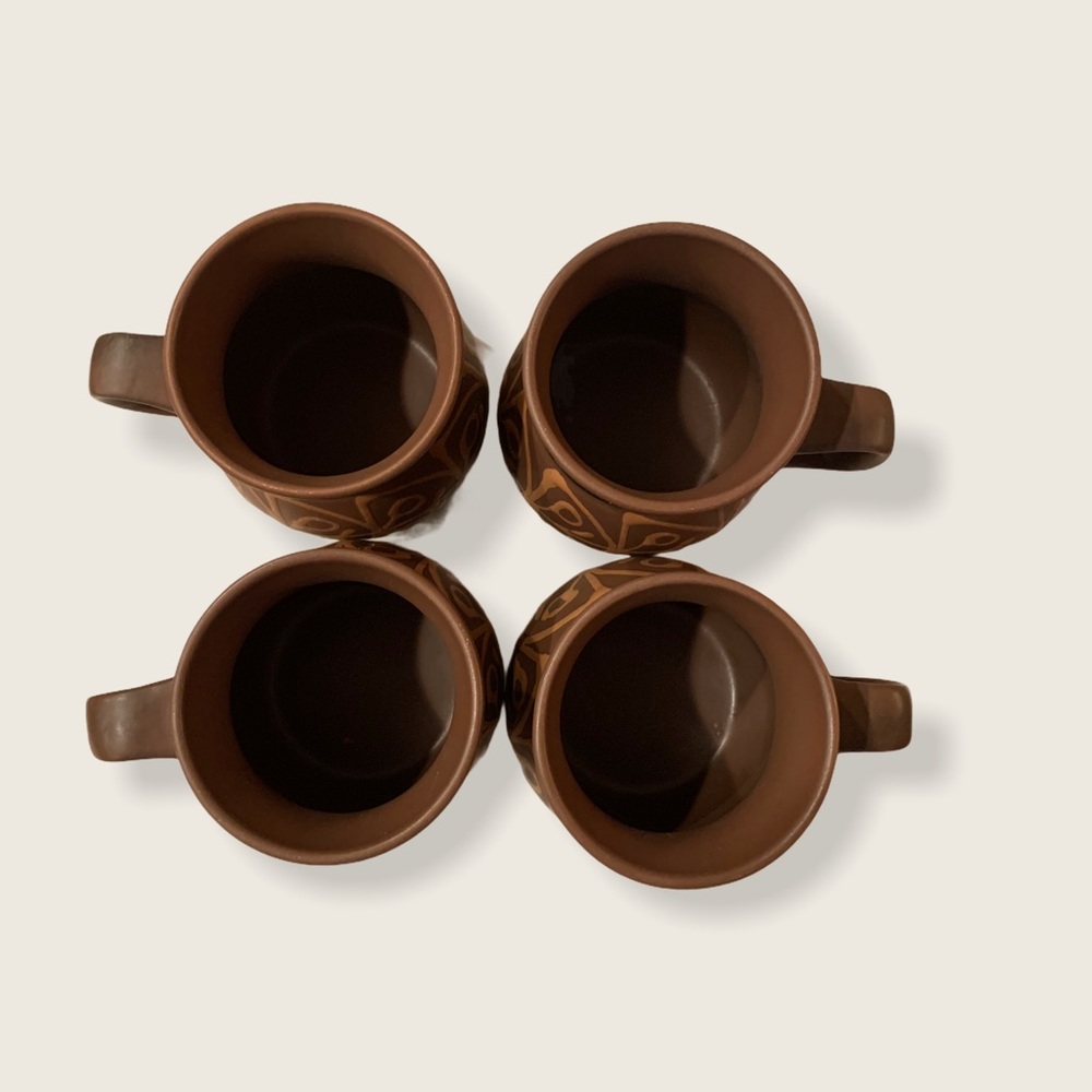 Mid Century Modern Stoneware Mugs - Picture 6 of 9